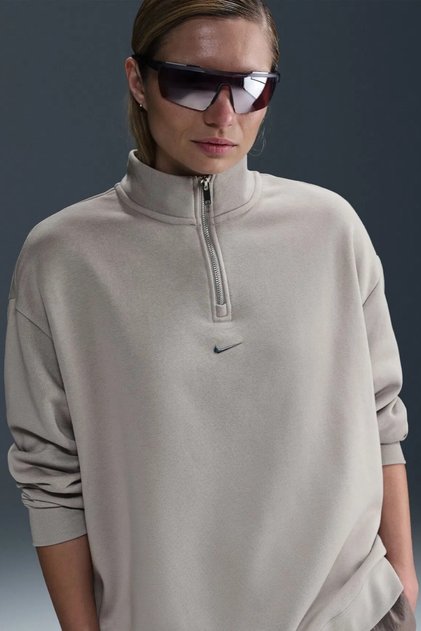 Nike Sportswear Fleece 1/4 Zipped Oversized Sweatshirt Kadın