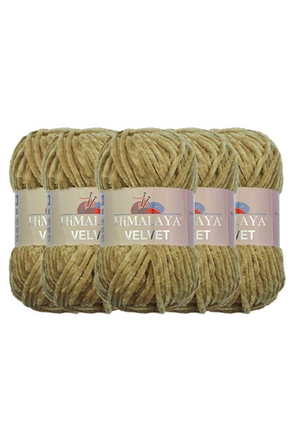 Velvet Velvet Knitting Yarn, 90017, 5X100 Grams, 5 Skeins