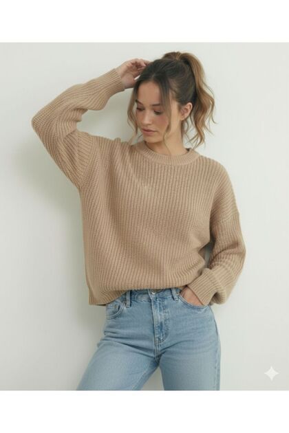 Women's Thessaloniki Knitted Crew Neck Sweater