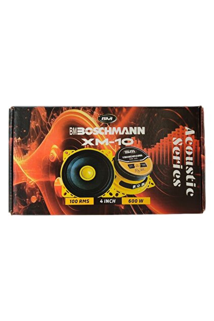 Boschmann XM-10 Acoustic Seri 10 Cm Midrange 600W Maksimum 100W
