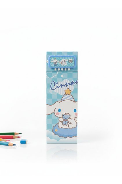 Cinnamoroll Kilitli Sert Mukavva Kalemlik Kalem Kutusu Düzenleyici Hediyelik