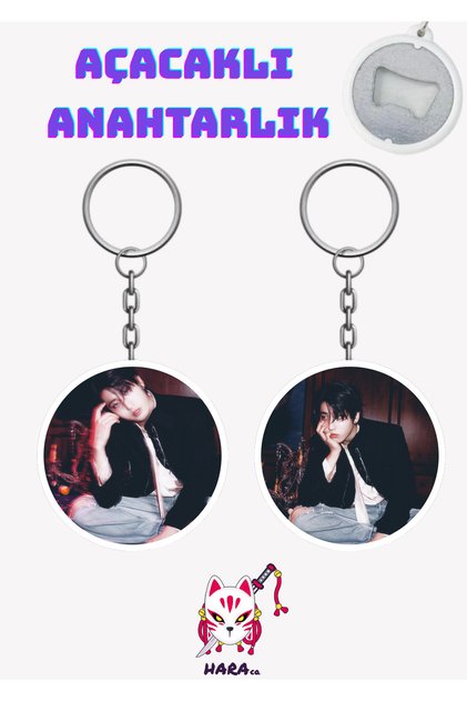 Set de deschizători de brelocuri Stray Kids Han Do it Album Do versiunea (2 bucăți)