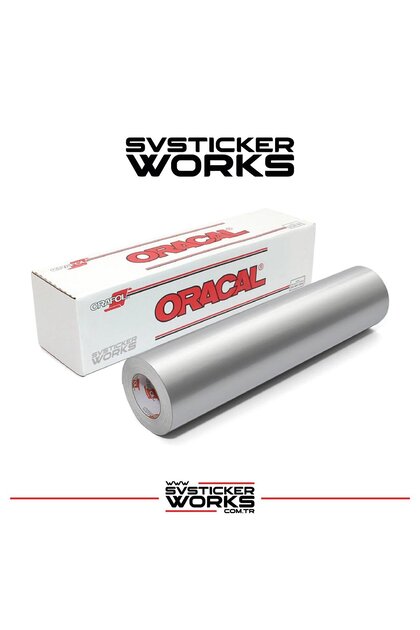 Metallic Silver Gray Color Foil (Coating, Sticker, Etc.) Oracal High Quality Product 1 Meter (100cm X 126C