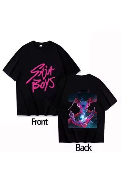 Saja Boys Printed T-Shirt / Oversize Fit 100% Cotton Breathable Fabric