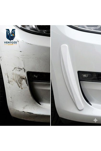 Carbon Fiber Look Car Bumper Protector – Universal Vehicle Body Protection Cover