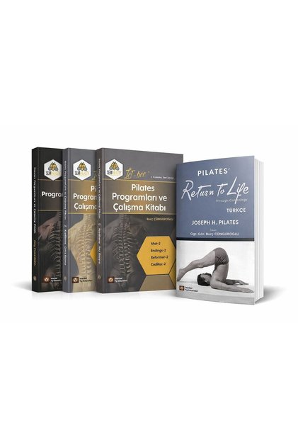 PİLATES PROGRAMLARI ve ÇALIŞMA KİTABI ( 1. 2. 3. KADEME)+RETURN TO LİFE TÜRKÇE