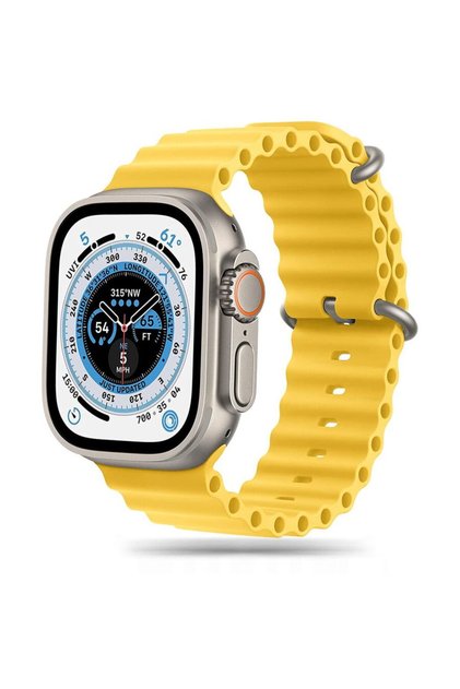 Каишка IconBand Pro за Apple Watch 6 / 7 / 8 / 9 / 10 / SE / Ultra 1 / 2 (44/45/46/49 мм) – Жълта
