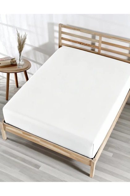 King Size Combed Cotton Fitted Sheet - 100% Cotton - 200 X 200 cm