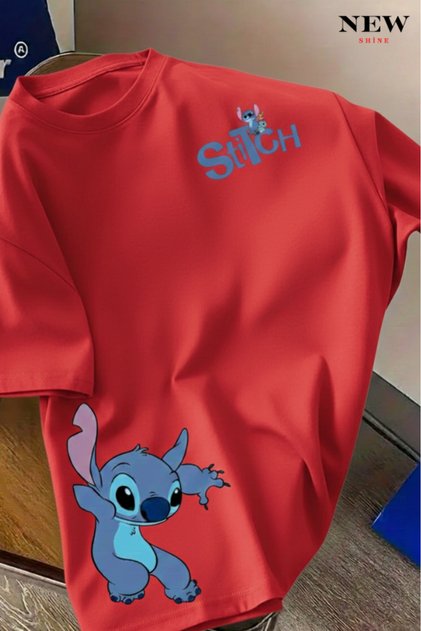 تيشيرت STITCH مطبوع للجنسين