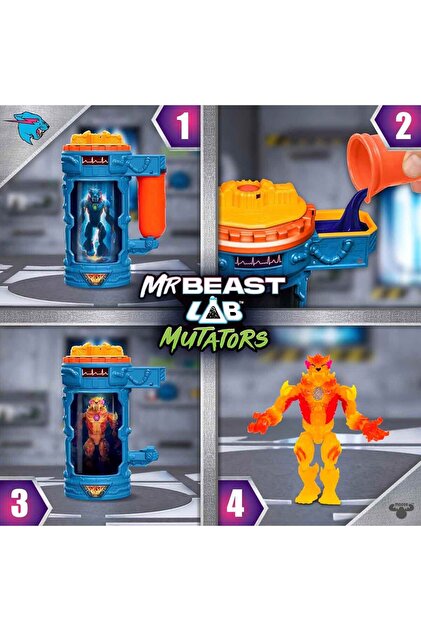 moose MrBeast Lab Mutators Hyper Fusion Serisi Panter Figürü Seti