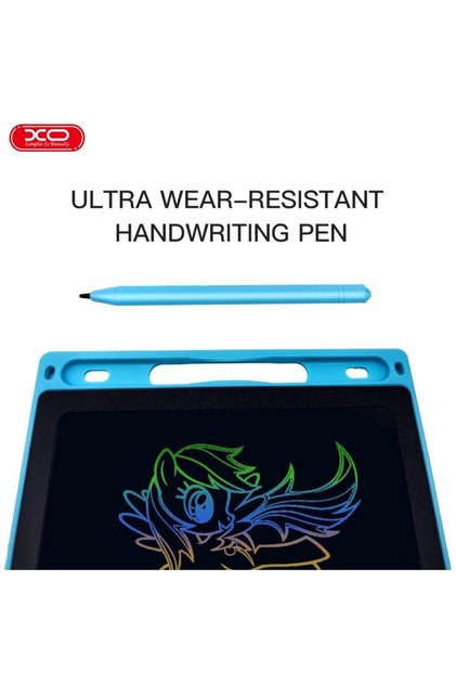10 Inch Color Lcd Digital Drawing Tablet Kids Writing Board with Pen Educational Erasable Screen Blue
