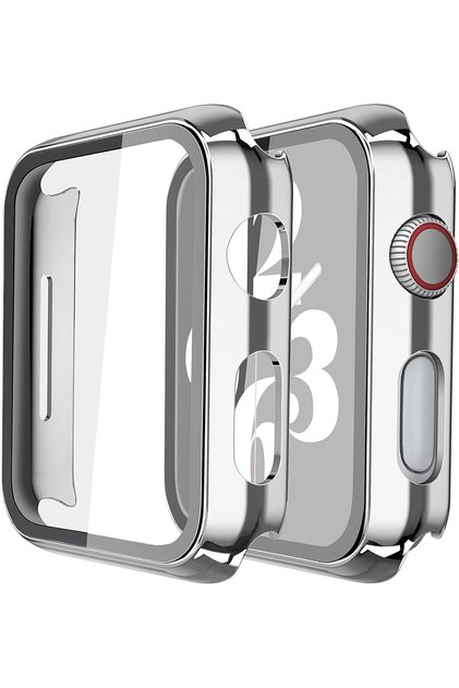 Apple Watch 7 8 9 41mm Uyumlu Kasa + Ekran Koruyucu Tam Kapsama Çizilmez Darbe Emici