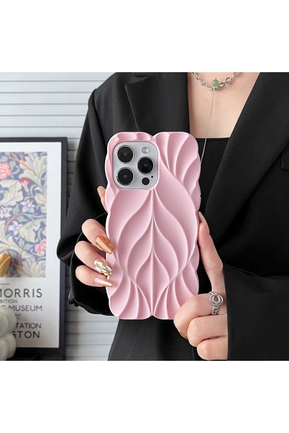 iPhone 15 Plus Compatible Pink Color Case