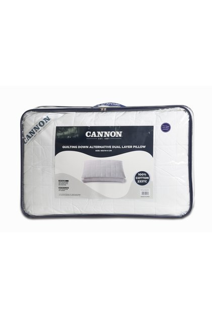 QUILT DOWN ALTERNATIVE DUAL LAYER PILLOW 48X74+4CM