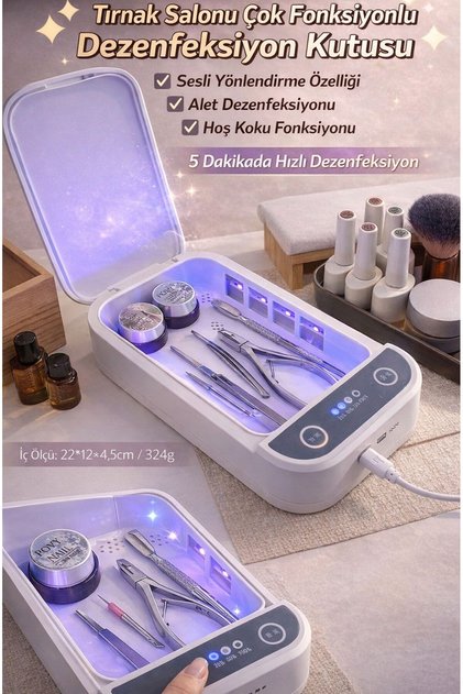 STERİLİZE UV IŞIK TEKNOLOJİSİ 4 KADEME STERİL İŞLEM UYGULAMA YENİ NESİL STERİLİZASYON