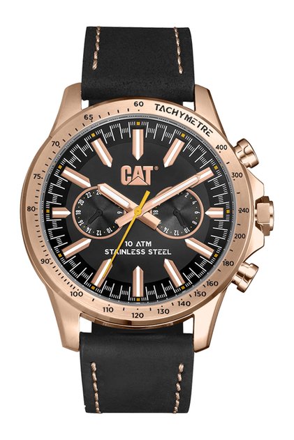 Caterpillar Mens BOSTON Multi Black Rose Gold