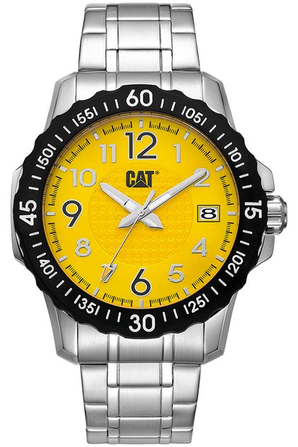 Caterpillar Mens Watch Downforce Yellow SS