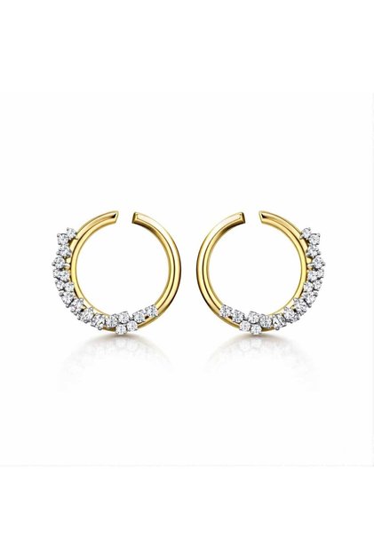 Diamond Glow Halka Küpe
