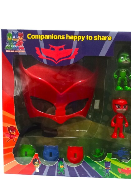 Pufline Pijamaskeliler Ve Pj Mask Oyuncak Set Figür Compannios