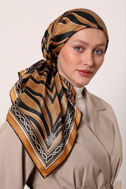Geometric Stripes Sports Zebra Pattern Sparkly Crystal Scarf