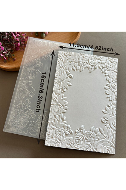 XY-YA-141 3D Embossed Folder - "Gorgeous Flower Border Design"