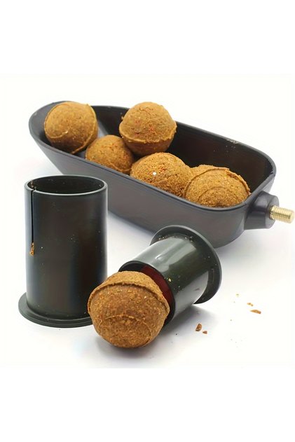 1pc 1pc Easy-to-Use Fishing Bait Ball Mold for Carp Fishing - Create Perfect Feeder Balls Every Time