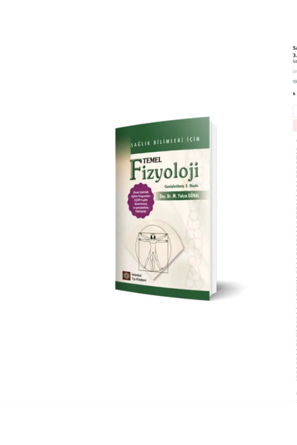 3. Baskı Sağlık Bilimleri İçin Temel Fizyoloji Genişletilmiş