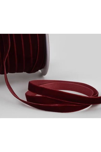 5 Meters Velvet Ribbon 1 cm Velvet Strip - Christmas Ornament Gift Wrapping Decoration Ribbon Bundle, Engagement,
