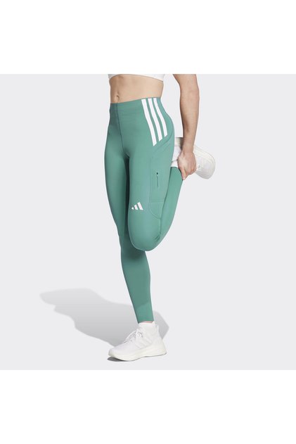 Adizero Full Length Women's Green Running Tights