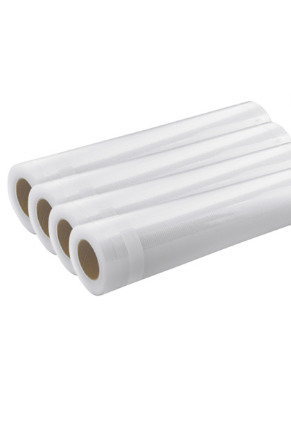 Set 4 role gofrate 5 straturi aparate de vidat alimente umede sau uscate, 20 x 500 cm, -20°C/+110°C