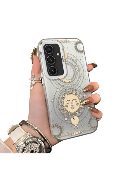 Samsung Galaxy S25 Plus Compatible Hard Acrylic Back Silicone Edge Lens Protection Case