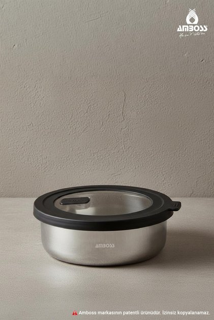 Nova 2 Piece Stainless Steel Storage Container 18 cm