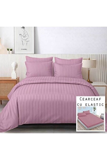 Λευκά είδη Damask, από θείο, 2 άτομα, διπλό κρεβάτι, 6 τεμάχια, εντοιχιζόμενο σεντόνι