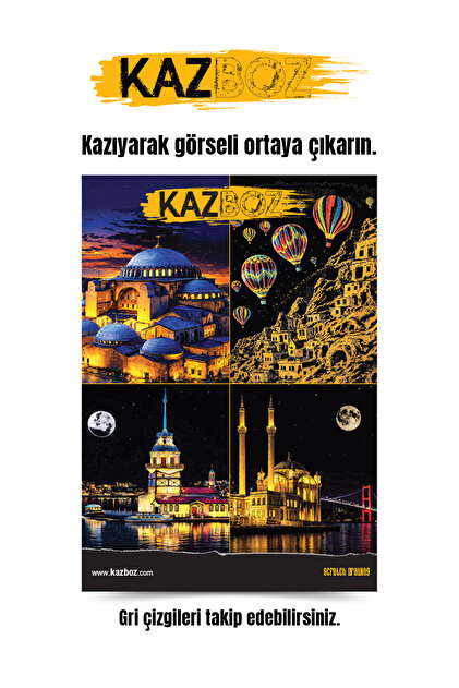 Zigzag Kazboz Scratch Art - Kazıma Sanatı Hobi Seti 4 - Fiyatı
