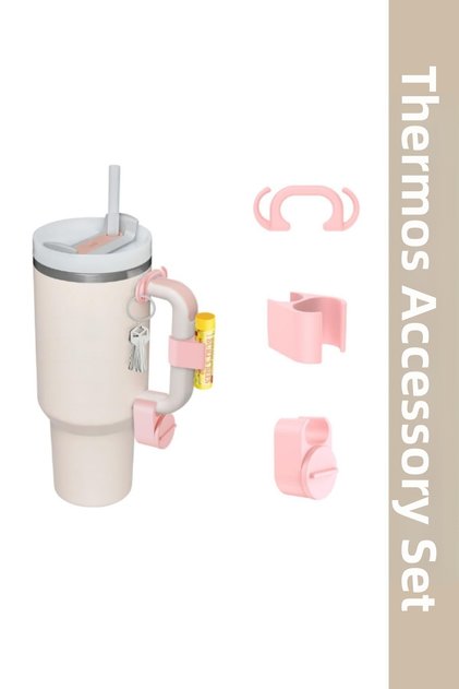 Thermos Accessory Set - 3 Pieces - Pink