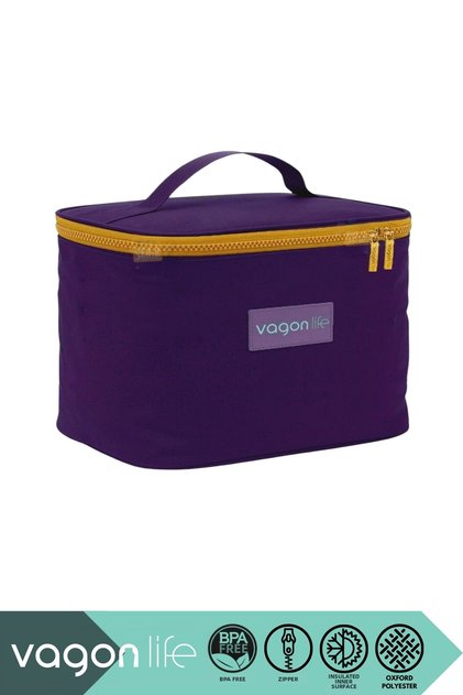 Thermal Insulated 22X15.5X16.5Cm Size and Oxford Fabric Pocket Thermos Lunch Bag-Lunchbox Bag