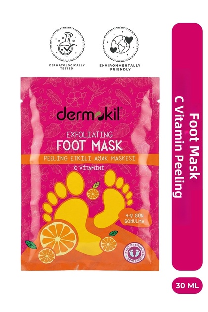 Peelable Sock Type Foot Mask with Vitamin C Peeling Effect 30 ml