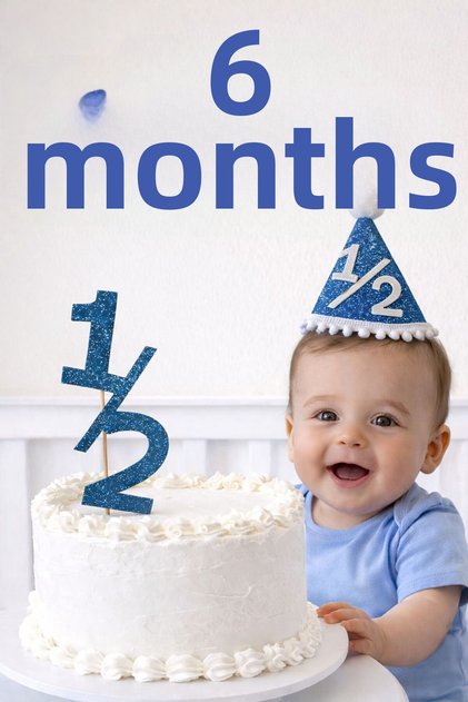 Half Age 6 Months 3 Piece Navy Blue Party Set