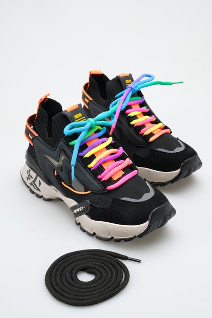 Women's Sneaker Textile Lace-Up Sports Shoes