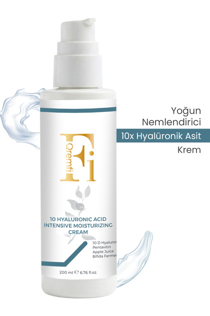 10 Farklı Hyalüronik Asit ve Biobifida Fermenti İçeren Yoğun Nemlendirici Krem 200 ml