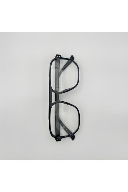 Rimbly Black Color Unisex Square Blue Light Protection Glasses | 53 Equestrian Trainers