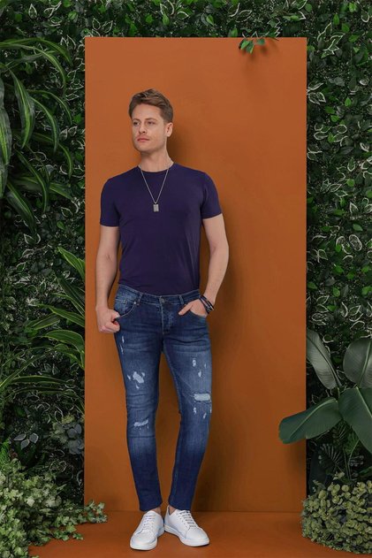 DENİM PNT 112 Koyu Mavi Jean Pantolon