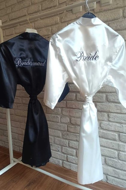 1 Bride Dressing Box, 1 Bridesmaid Dressing Box Set, Set of 2
