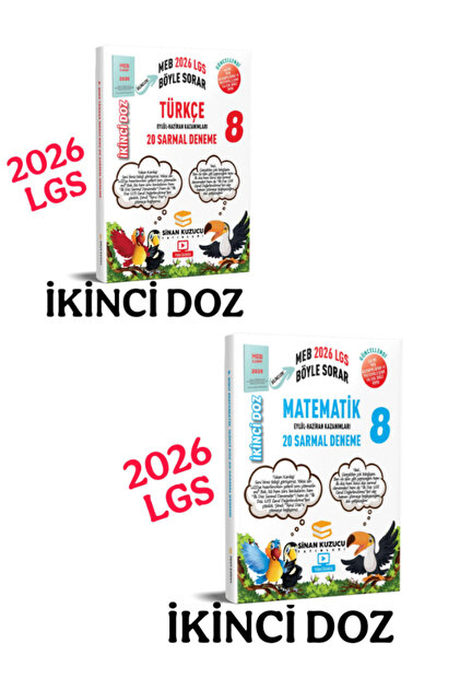 SİNAN KUZUCU YAYINLARI Sinan Kuzucu 2026 Lgs Ikinci Doz Türkçe +