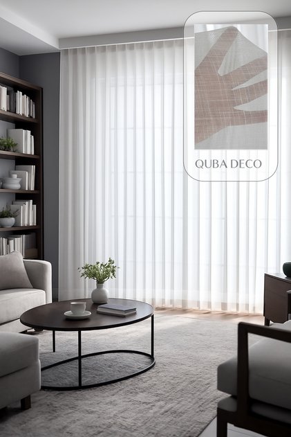 Aesthetic Modern Flaming Textured Pleated Tulle Curtain Living Room Bedroom Children's Room