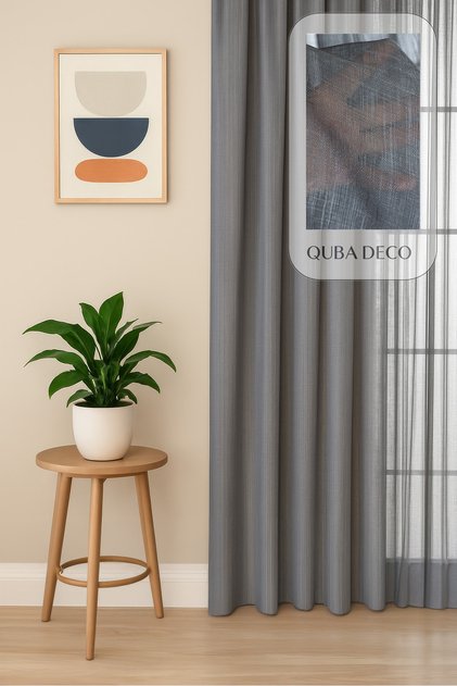 Aesthetic Modern Flaming Textured Pleated Tulle Curtain Living Room Bedroom Children's Room