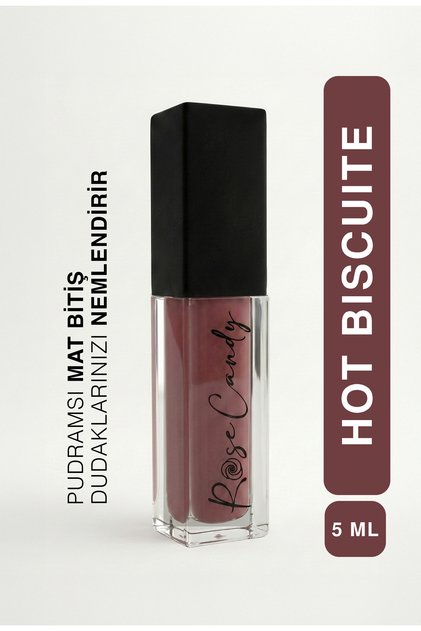 Matte & Moisturizing Lip Gloss | Liquid Matte Lipstick | Pink | Hot Biscuit