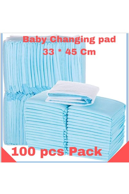 100 Pcs Small Disposable Changing Pad Leak-Proof Underpad Bed Table Protector Mat, Soft Non-Woven Fa