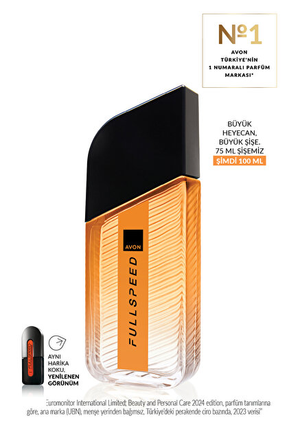 Avon Full Speed Erkek Parfüm Rollon ve Saç Vücut Şampuanı Paketi