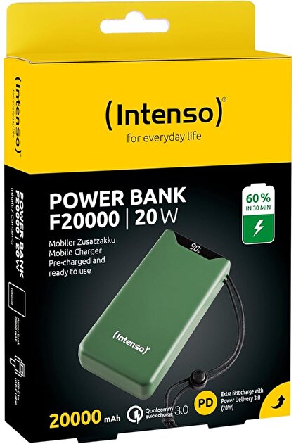 Intenso Powerbank F20000, batteria esterna con PD (20W